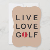 Invitation Tournoi de golf d'entreprise (Dos)