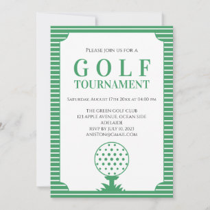 Invitation Tournoi de golf Green Stripes