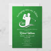 Invitation Tournoi de golf moderne dans mes cinquante ans (Devant)