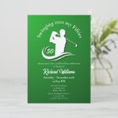 Invitation Tournoi de golf moderne dans mes cinquante ans (Debout devant)