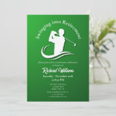 Invitation Tournoi de golf moderne de se mettre en retraite (Debout devant)