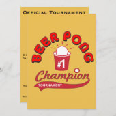 Invitation Tournoi de puanteur de bière (partie) (Devant / Derrière)