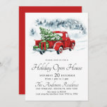 Invitation Tournoi de tennis<br><div class="desc">Vintage Red Truck Christmas Holiday Open House Invite.</div>