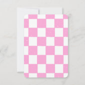 Invitation Tournoi D'Échecs Anniversaire Fête Pour Filles Thè (Dos)