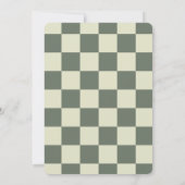 Invitation Tournoi d'échecs Anniversaire Soirée verte Photo d (Dos)