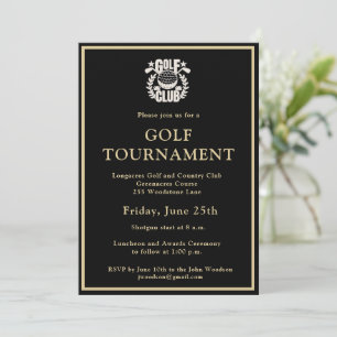 Invitation Tournoi du logo de la ligue de golf corporatif