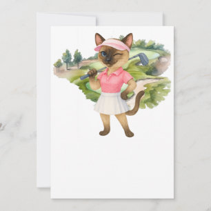 Invitation Tournoi Golfer Cat