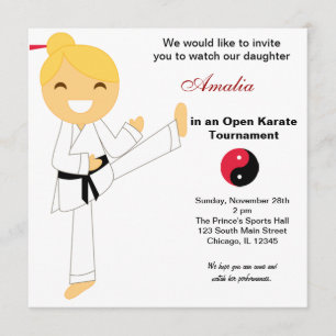 Invitation Tournoi Karate Kids
