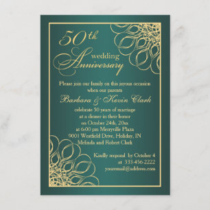 Invitation Tournois d'or 50e anniversaire de Mariage
