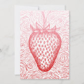 Invitation tournures de fraise (Devant)