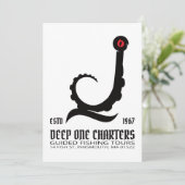 Invitation Tours de pêche Innsmouth Cthulhu Lovecraft (Debout devant)