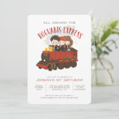 Invitation Tous à bord de l'Express Hogwarts Anniversaire mag (Debout devant)