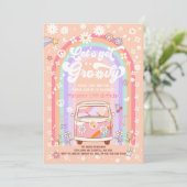 Invitation TOUS ÂGES Anniversaire Van Let's Get Groovy (Debout devant)