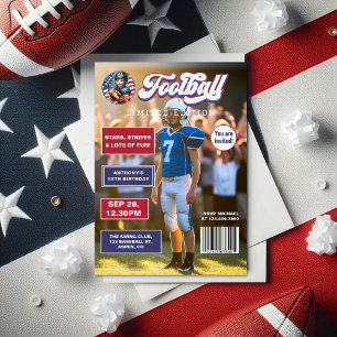 Invitation Tous American Boy Football Magazine Couverture Ann