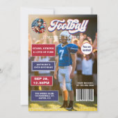 Invitation Tous American Boy Football Magazine Couverture Ann (Devant)