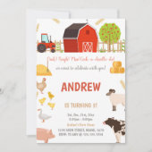 Invitation Tous les animaux de ferme Animaux d'anniversaire I (Devant)