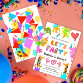 Invitation Tous les animaux de fête Safari Zoo Enfants Annive