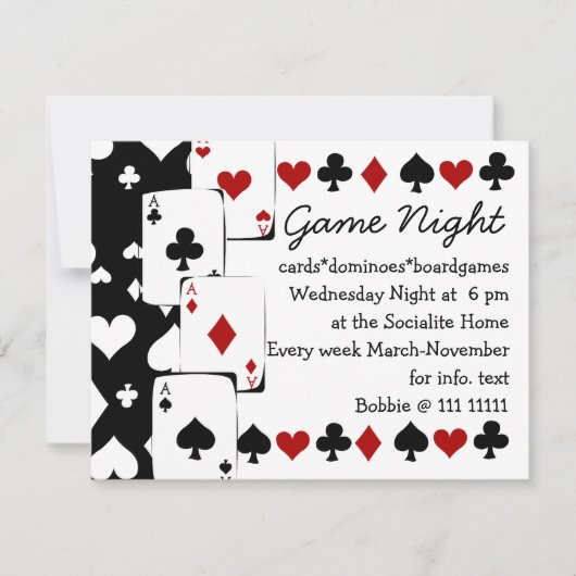 Invitation Tous les as (Devant)