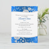 Invitation Tous les Bat mitzvah sportifs Silver et Blue (Debout devant)
