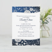 Invitation Tous les Bat mitzvah sportifs Silver et Blue (Debout devant)