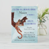 Invitation Tous les cavaliers de dragons fêtent leur annivers (Debout devant)