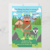 Invitation Tous les enfants vikings sont invités à une fête d (Devant)