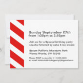 Invitation Tous les garçons à bord train anniversaire invitat (Dos)