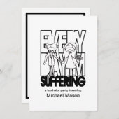 Invitation Tous les jours je souffre - Cartons d'invitation à (Devant / Derrière)