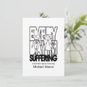 Invitation Tous les jours je souffre - Cartons d'invitation à (Debout devant)