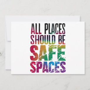 Invitation Tous les lieux devraient être des espaces sûrs Moi