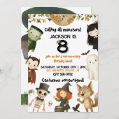 Invitation Tous les Monstres sont invités ! Fête d'anniversai (Devant / Derrière)