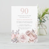 Invitation Tous les saisons Dusty Rose & Blush 90e anniversai (Debout devant)