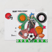 Invitation Tous les sports Star Banquet / Événement (Devant / Derrière)