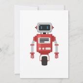 Invitation Tous les systèmes Go Robot Anniversaire (Dos)