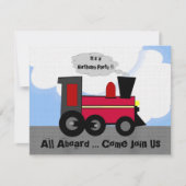 Invitation Tous les trains à bord (Devant)