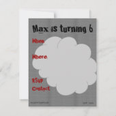 Invitation Tous les trains à bord (Dos)