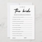 Invitation Tous Les Yeux Modernes Sur Le Jeu De Fête des mari (Devant)