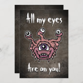 Invitation Tous mes yeux sont sur toi (Devant / Derrière)