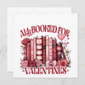 Invitation Tous réservés pour Valentine Bookish (Devant / Derrière)