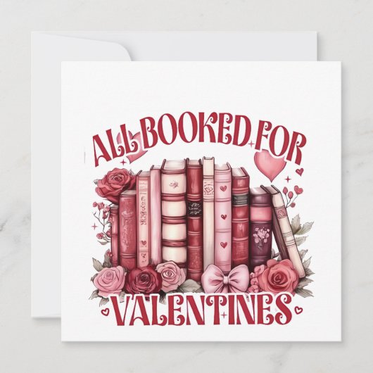 Invitation Tous réservés pour Valentine Bookish (Devant)