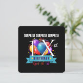 Invitation Tout ADO ou TWEEN SURPRISE Ballons d'anniversaire  (Debout devant)