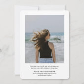 Invitation Tout âge 2 Photo virtuelle en ligne fête d'anniver (Dos)