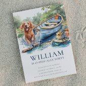 Invitation Tout âge Adulte Pêche Anniversaire