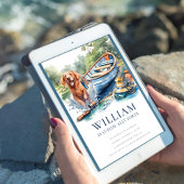 Invitation Tout âge Adulte Pêche Anniversaire