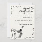 Invitation Tout âge, âge à la perfection anniversaire (Devant)