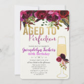 Invitation TOUT ÂGE - Âgé à la perfection Anniversaire Invita (Devant)