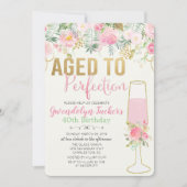 Invitation TOUT ÂGE - Âgé à la perfection Anniversaire Invita (Devant)