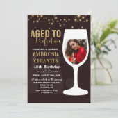 Invitation TOUT ÂGE - Âgé à la perfection Anniversaire Invita (Debout devant)
