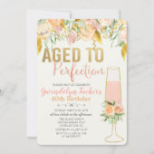 Invitation TOUT ÂGE - Âgé à la perfection Anniversaire Invita (Devant)
