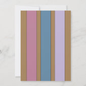 Invitation Tout âge ajouter photo nom brun fête d'anniversair (Dos)